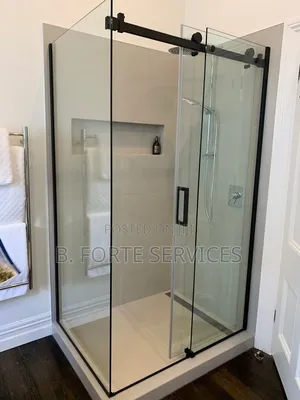 Frameless Sliding Glass Shower Cubicle