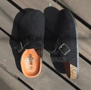 Black Suede Clogs