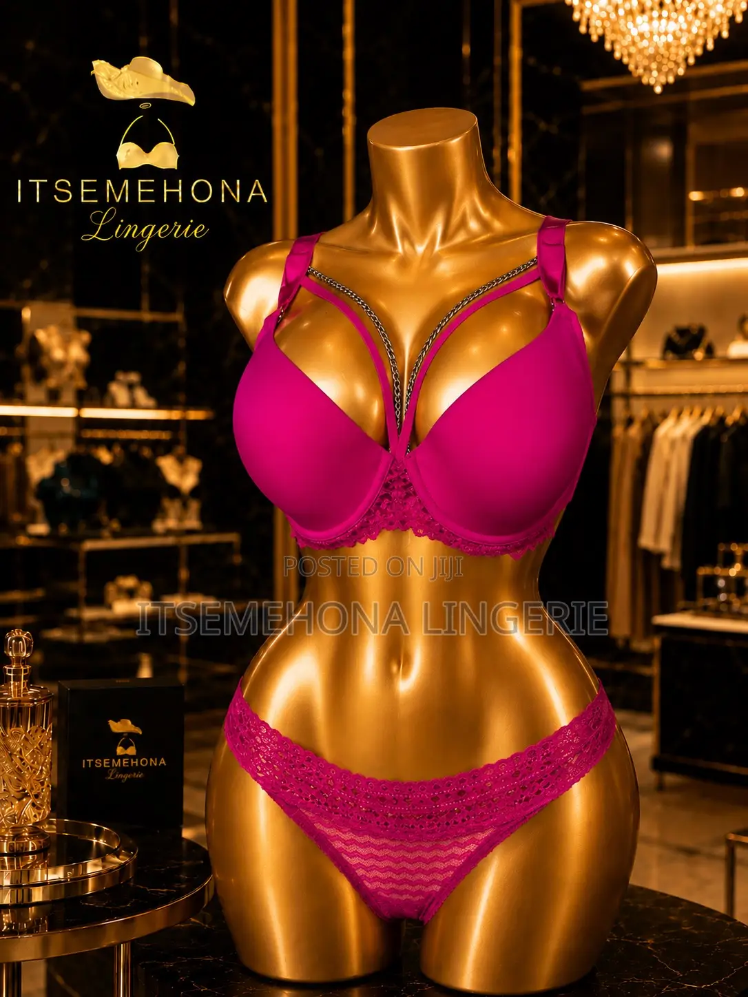 Sapph Lingerie Chain Front Strap Bra 38d, 36dd
