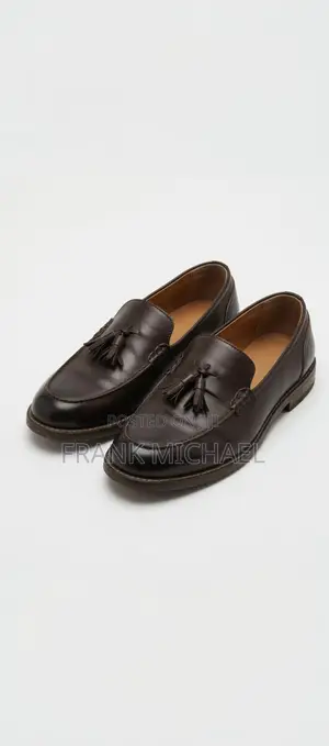 Classic Dark Brown Men’S Tassel Loafers Formal Slip-on Shoes