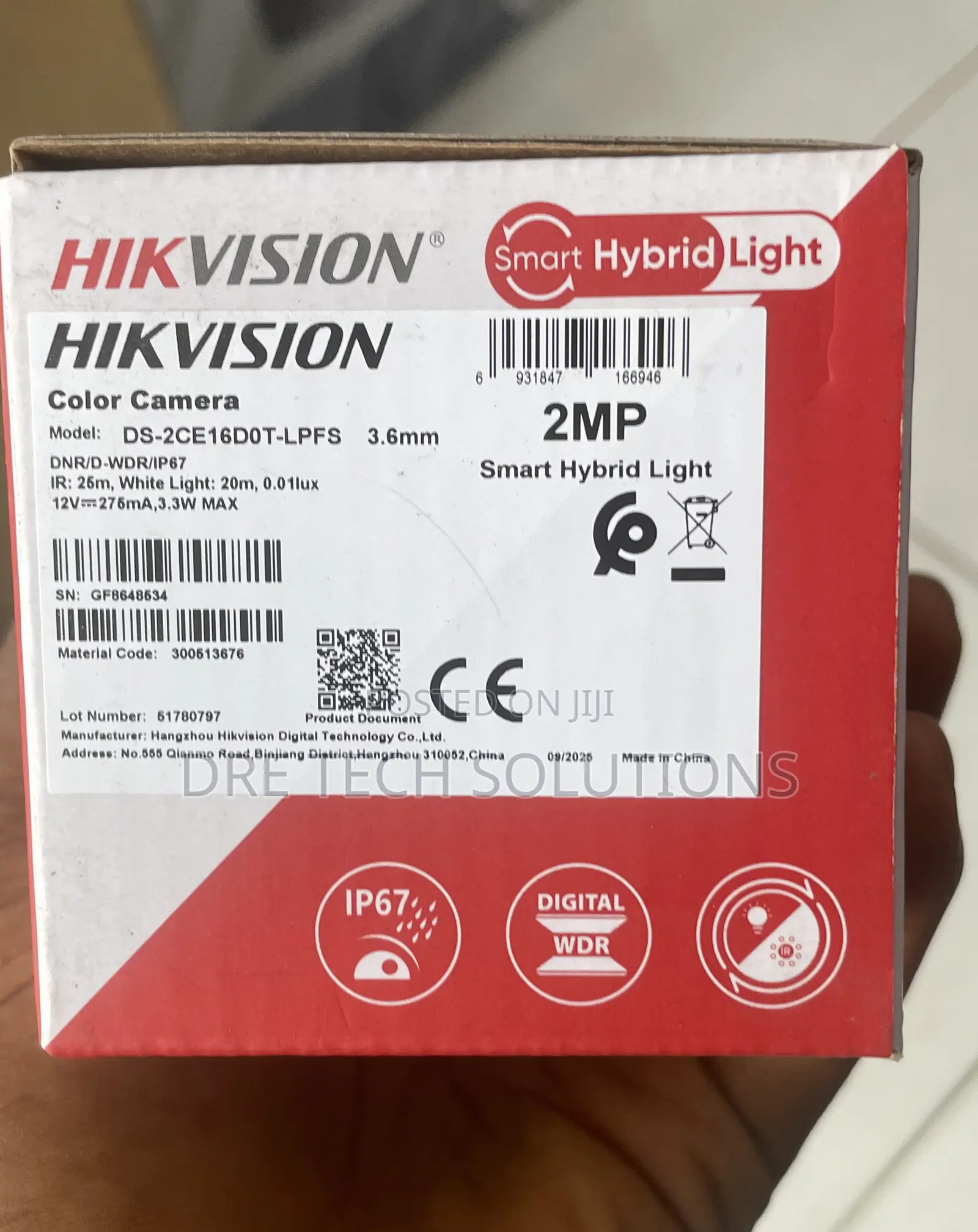Hikvision Smart Hybrid Light 2mp Analog Camera