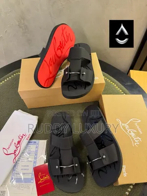 Christian Louboutin Inspired Slide Slippers