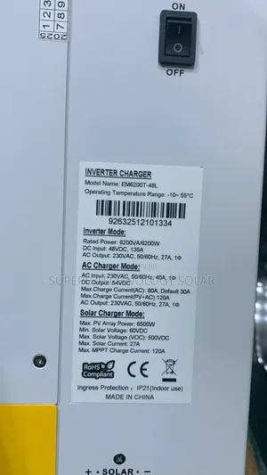6.2kva 48v Ecolion Inverter Hybrid Available