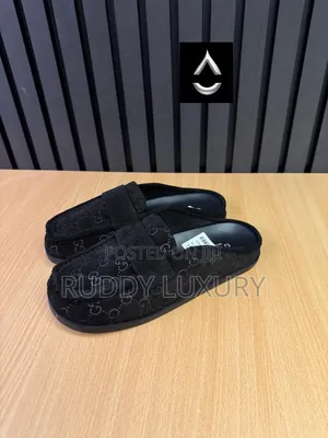 Gucci Velvet Monogram Loafers