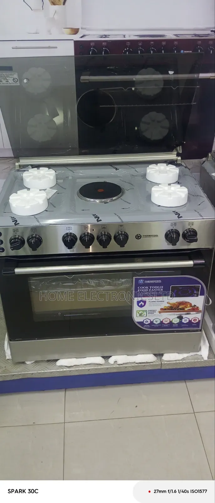 Haier Thermocool Gas Cooker 4 Gas 1 Electric Automatic