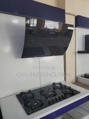 90cm Plasma Kitchen Extractor Screen Touch Handwave and 5burner Gas