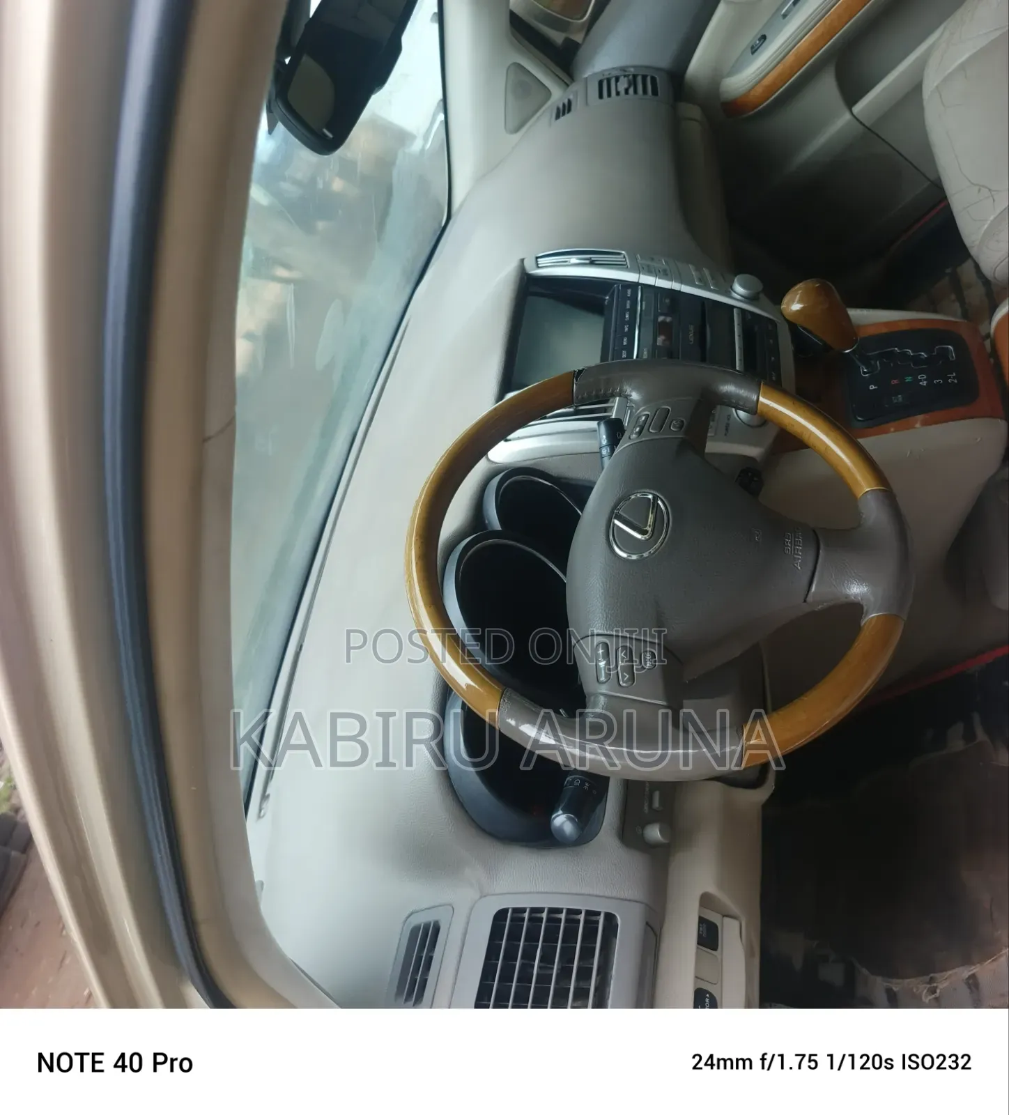 Lexus RX 2008 Gold