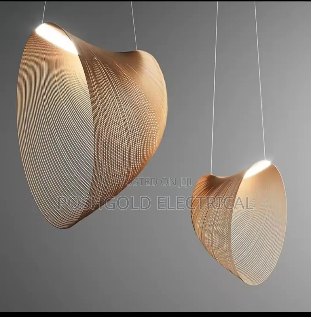 Sculptural Woven Shell Pendant Light (400/600/800 in Sizes)
