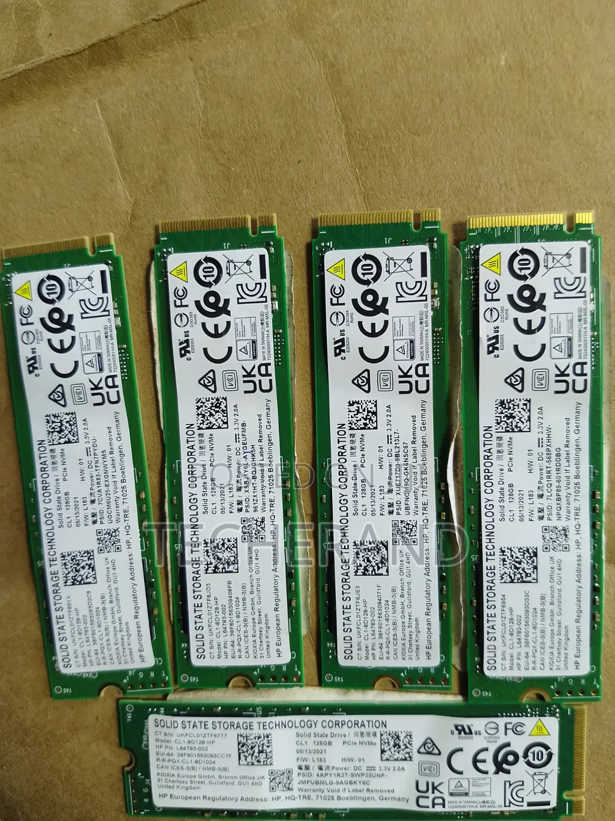Hp 128gb Nvme M.2 Sata SSD Single Cut 2280