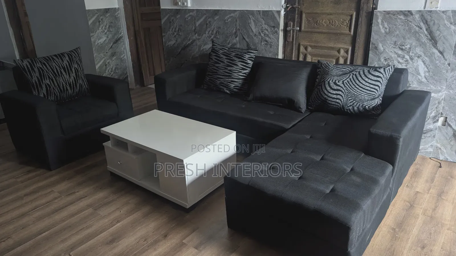 L Shape Sofa With Single Seater