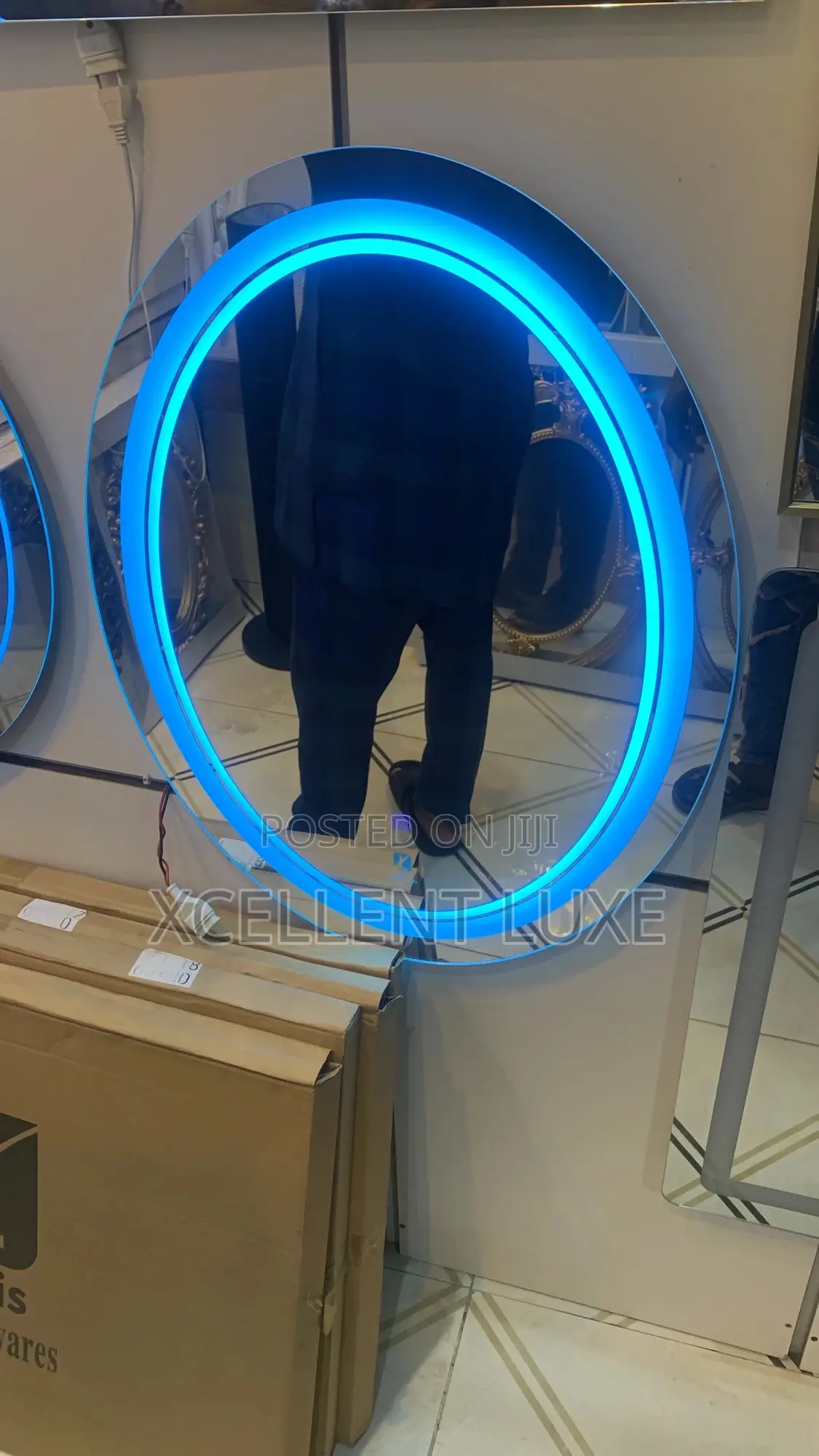 Oval Shaped Led Mirror