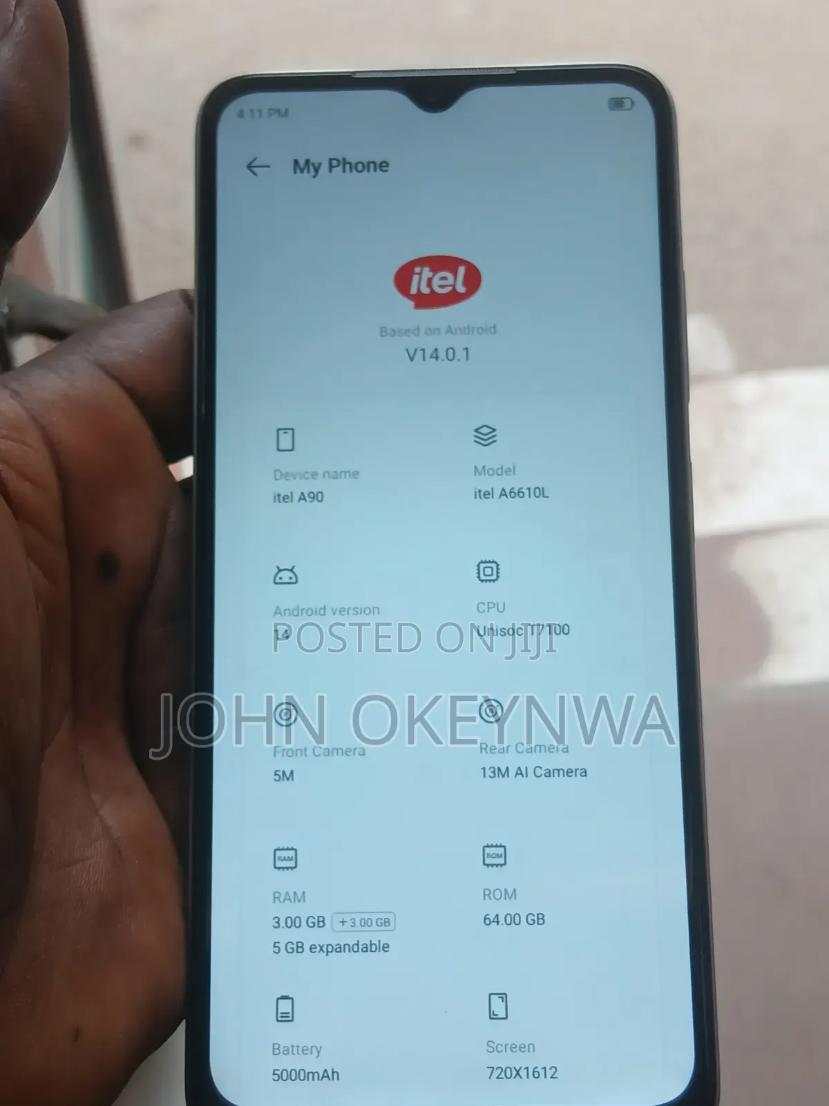 Itel A90 64 GB Silver
