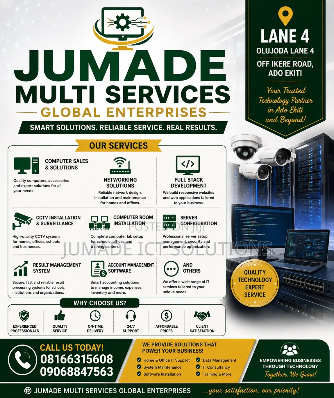 Professional CBT Setup, Networking Ict Services
