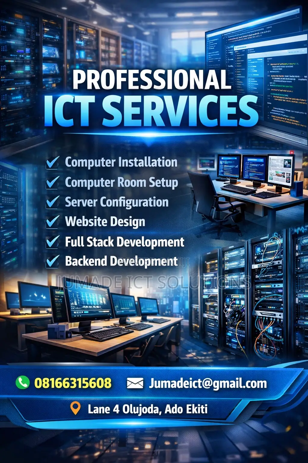 Professional CBT Setup, Networking Ict Services