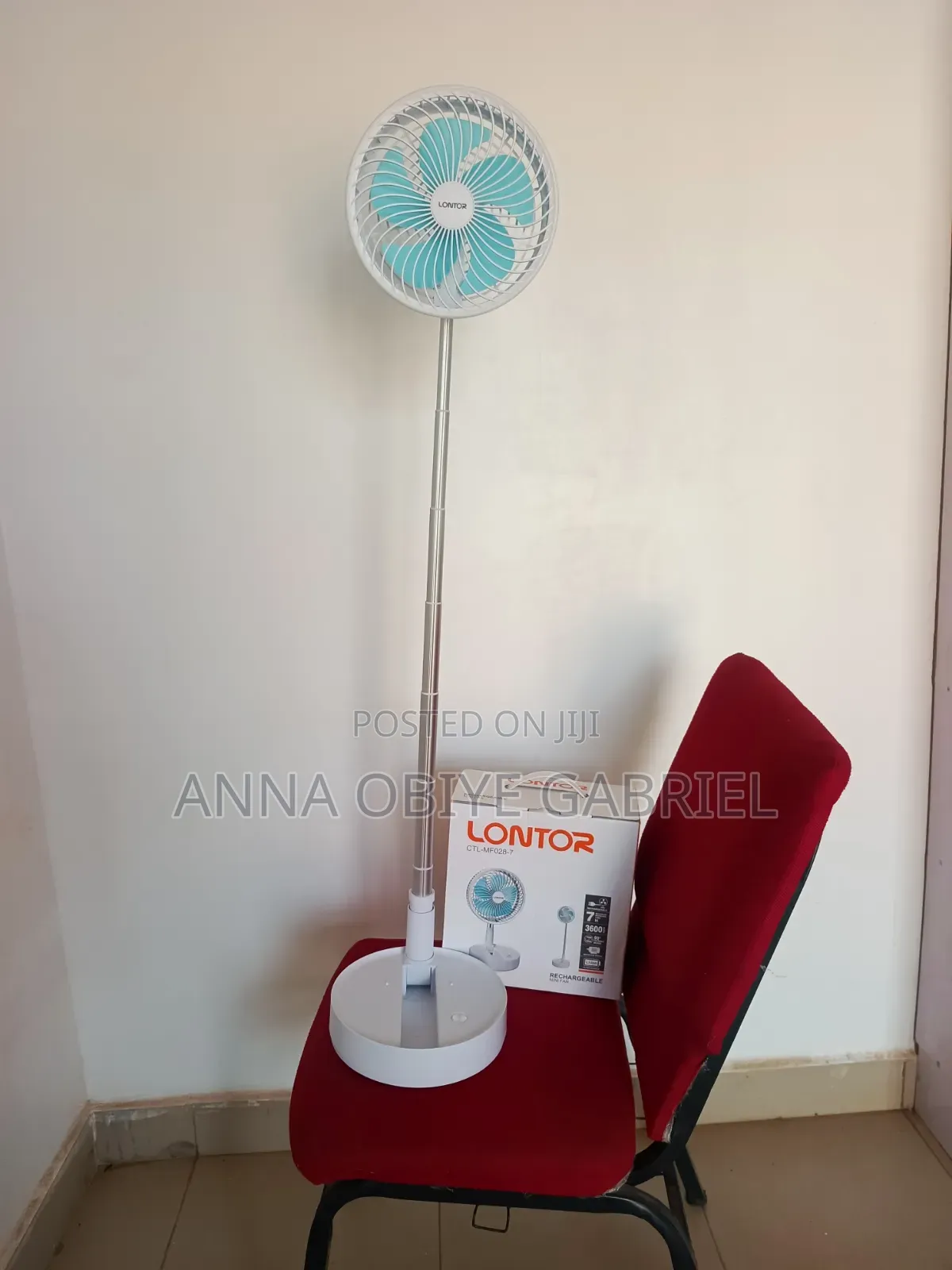 Lontor Rechargeable Foldable Fan