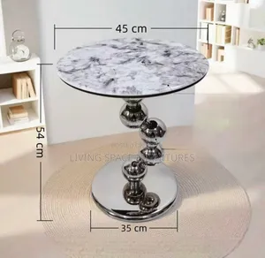 Luxury Marble Top Side Stool