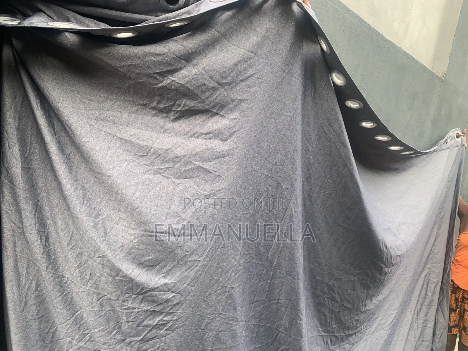 Thick Dark Grey Curtain