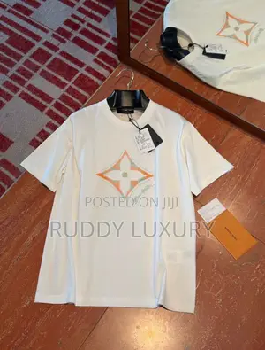 Quality Louis Monogram Flower 3d Gradient Print T-Shirt