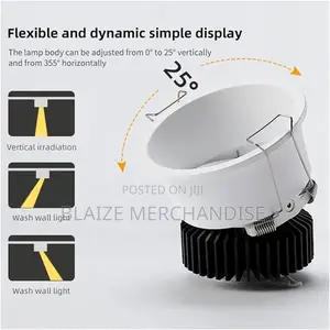 Recessed Anti Downlight 7w 10w 12w Led Spotlight Ceiling Round Panel