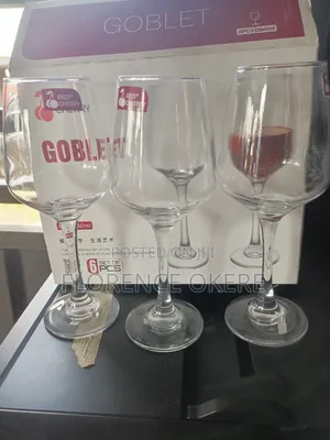 Quality Sophisticated 6pc Wine/Champagne Glass