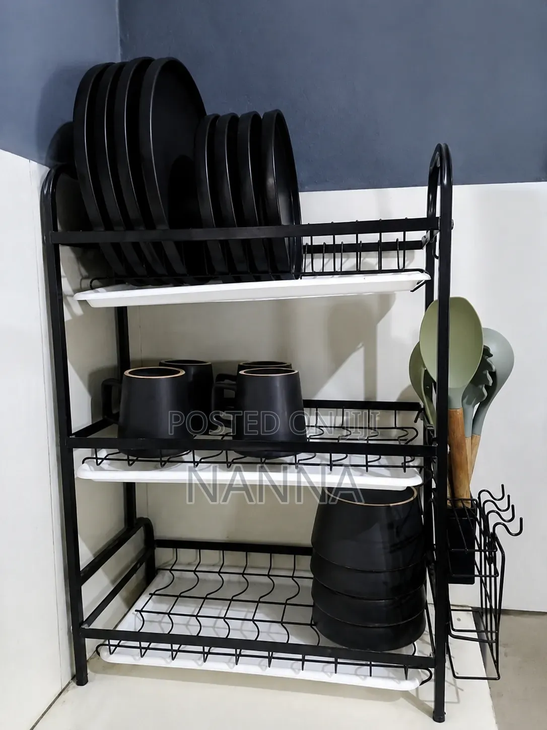 3 Tier Anti Rust Multifunctional Plate Rack