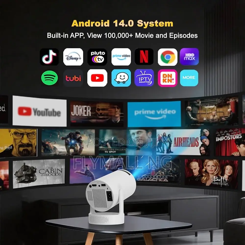 Hy300 Pro Max Smart Rechargeable Android Projectors