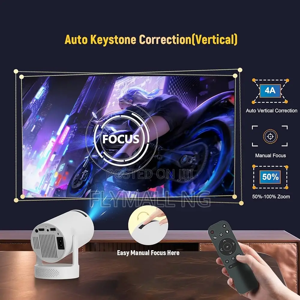 Hy300 Pro Max Smart Rechargeable Android Projectors