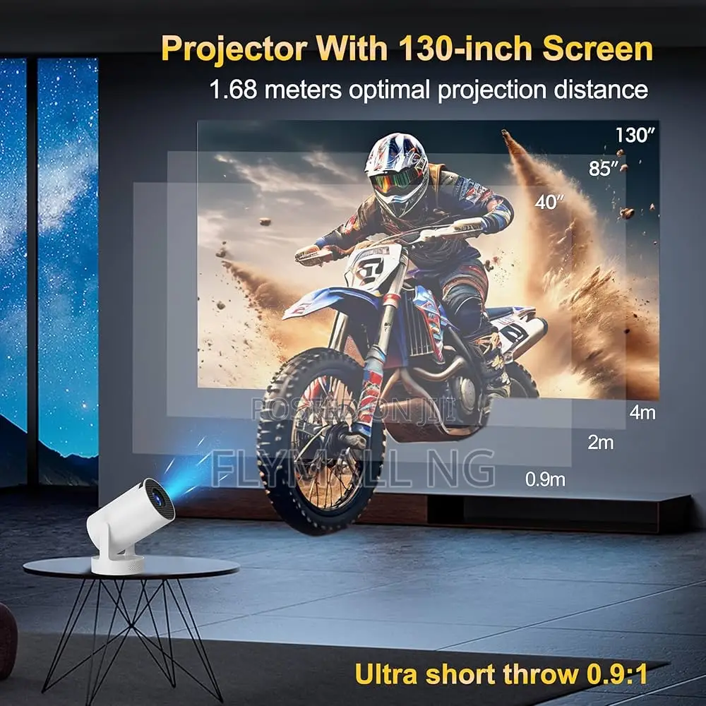 Hy300 Pro Max Smart Rechargeable Android Projectors