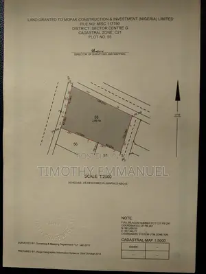 2.05 Hectares C of O Hospital Land by Kabusa Garden