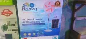 Breezo 16-Inch Air Conditioner Fan .Solar Powered Cooling .