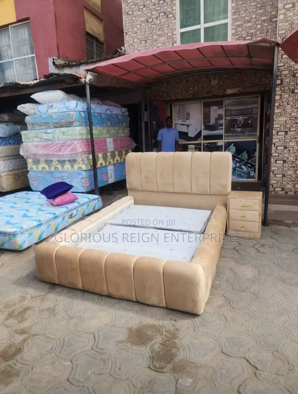 Cream Color Bedframe