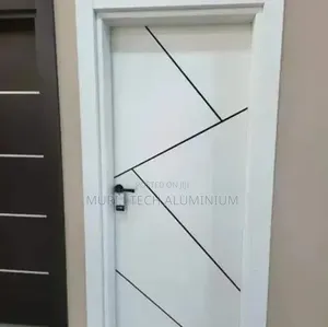 White HDF Wooden Door