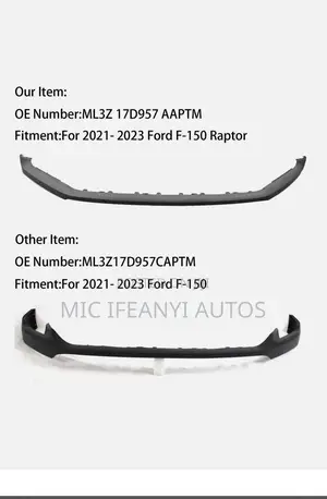 Ford F150 Down Bumper Plastics/Padded