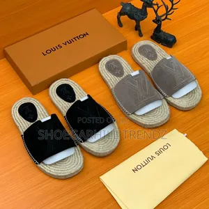 Lv Dior Espadrille Palm Slippers
