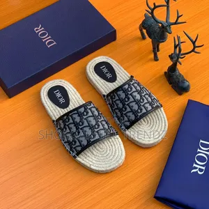 Lv Dior Espadrille Palm Slippers