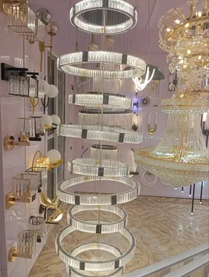 Big Crystal Chandelier Light, About 15 Feet Length Up