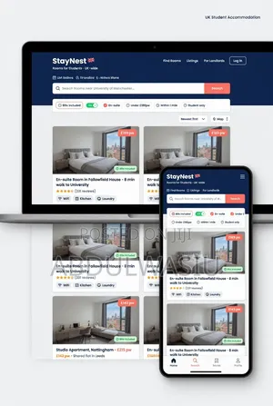Uk Student Accommodation Website Design Booking Portal for Agencie