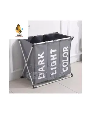 3-Section Foldable Laundry Bag
