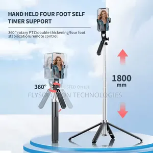 P180tk Phone Selfie Stick Bluetooth Remote Extendable Tripod Stand