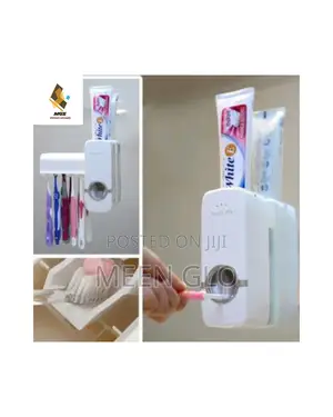 Automatic Toothpaste Dispenser And Toothbrush Holder