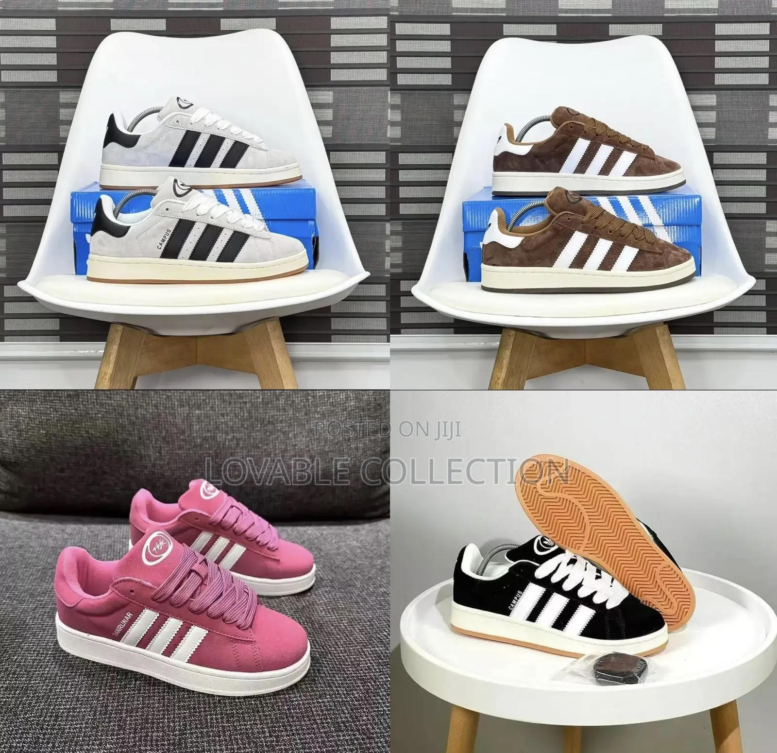 Adidas Campus Sneakers — Sizes 39 to 46