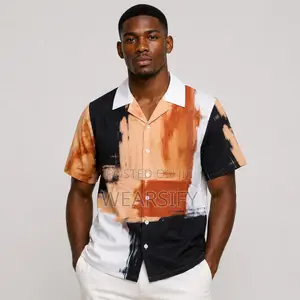 ‎Men's Fashion Clothing Abstract Brushstroke Brand New Quality Shirt
