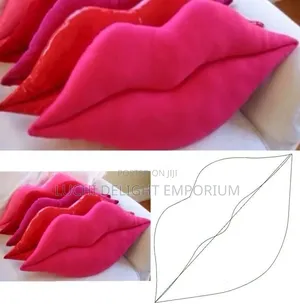 Hot Sexy Velvet Lip Throw Pillows