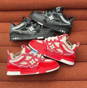 Louis Vuitton Lv Skate Sneakers in Red and White