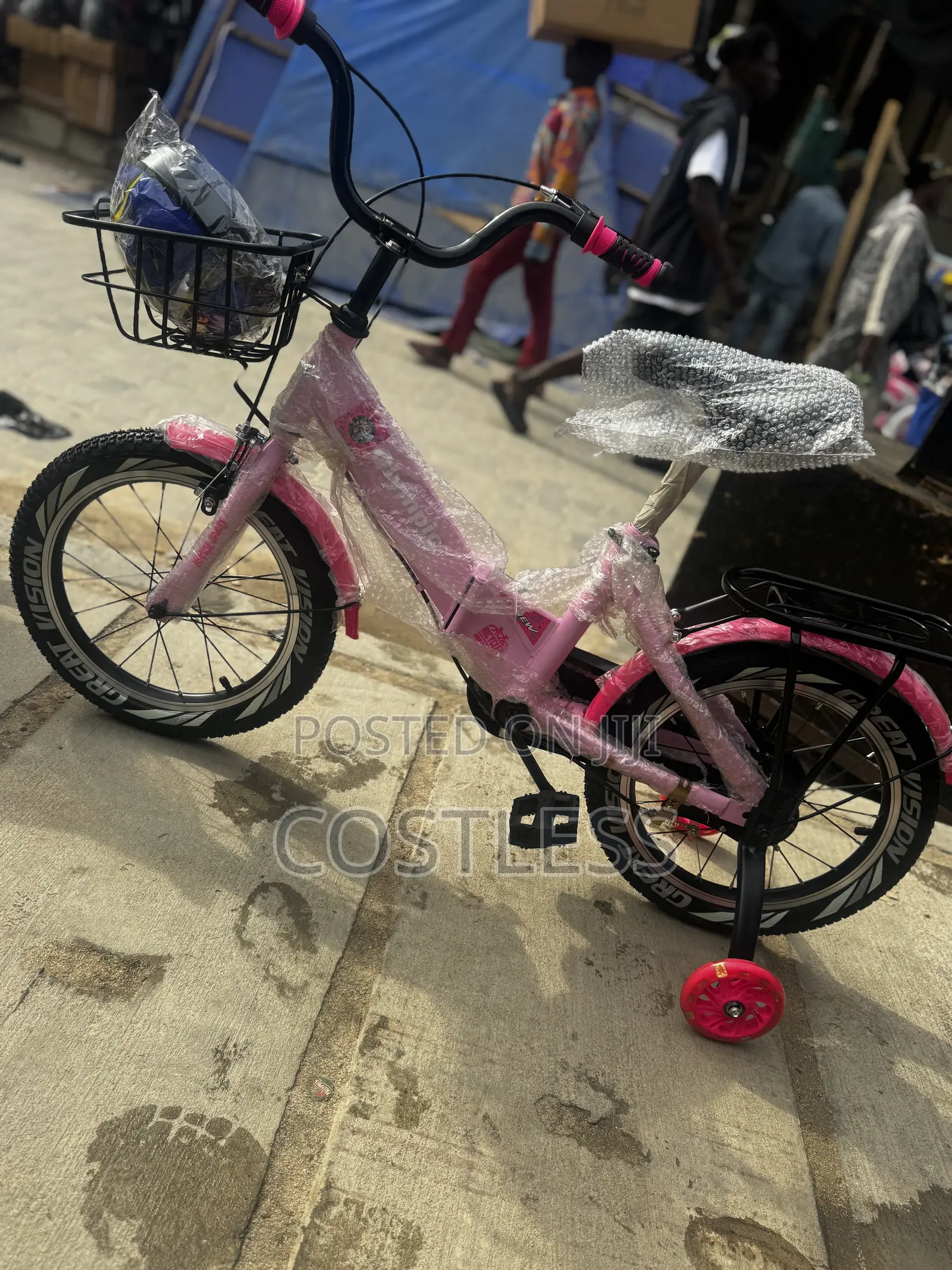 Pink Foldable Universal Kids' Bicycle