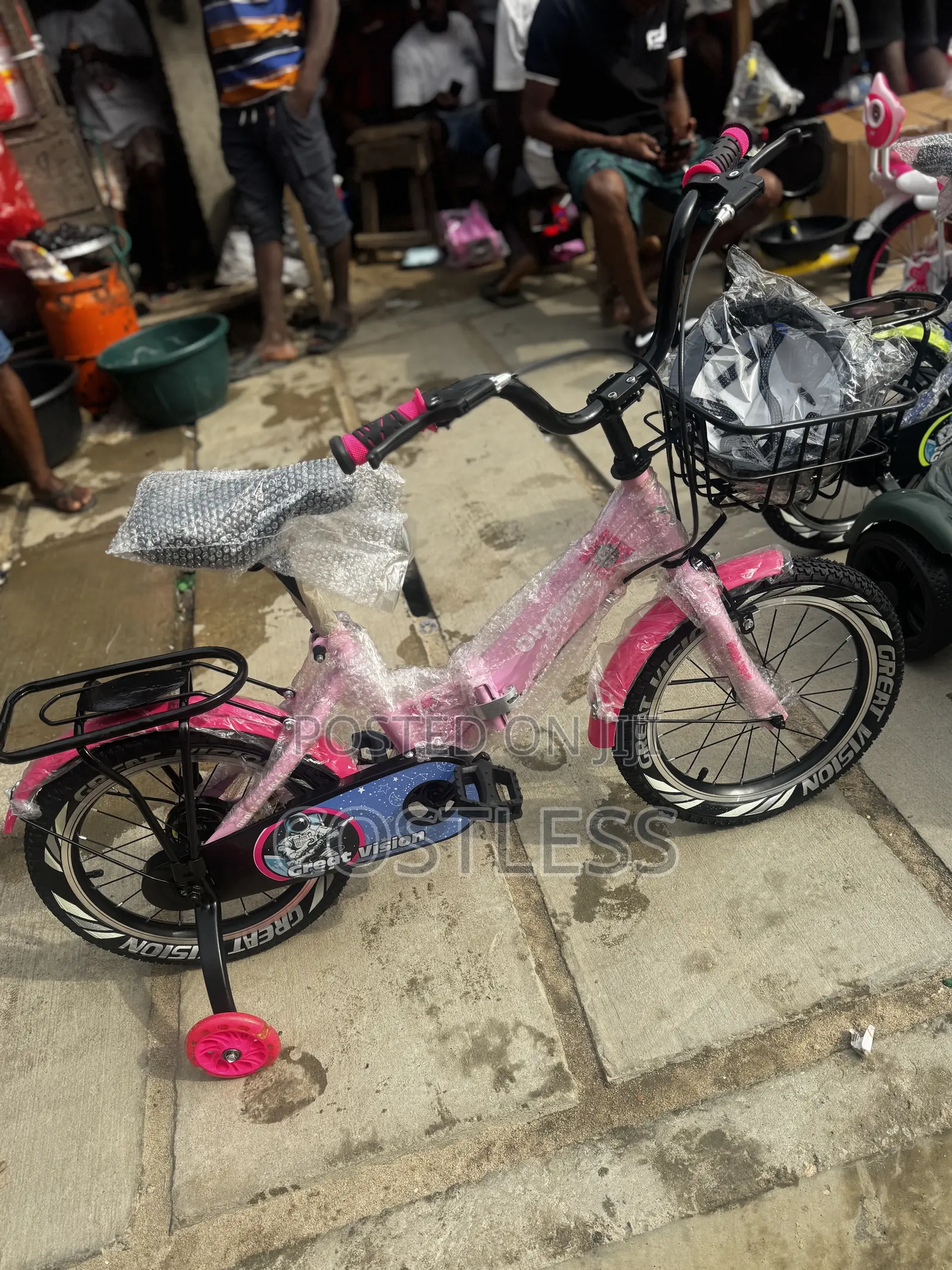 Pink Foldable Universal Kids' Bicycle