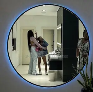 Back Lights Mirror Black Frame