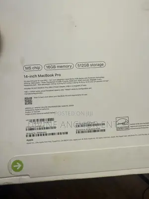 New Laptop Apple MacBook Pro 2025 M5 16GB Apple M5 SSD 512GB
