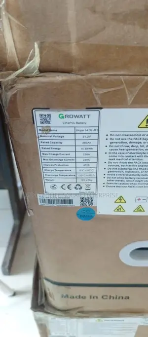 14.3kwh 51.2v Growatt Solar Lithium Battery