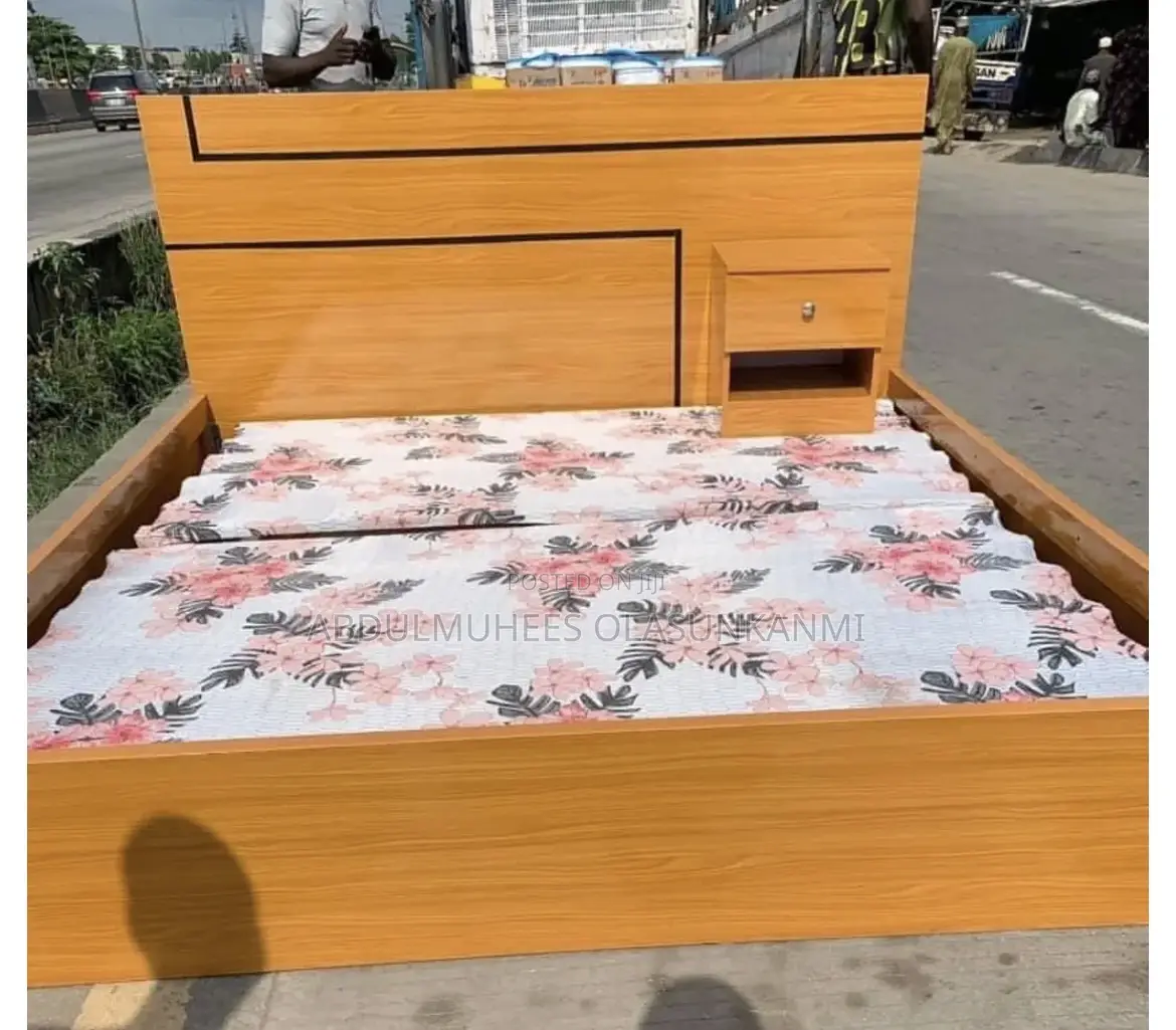 Comfy 6by6 Bed Frame With One Side Drawer